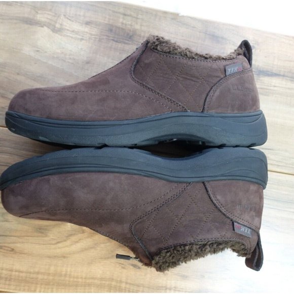 L.L. Bean Women's US Size 10 Wide Waterproof Mocs Slip On Leather Rain Leather - Picture 8 of 10